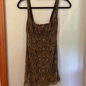 Urban Outfitters snake skin mini dress size xs